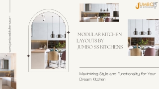 Jumbo SS Kitchens Modualar Kitchen layouts