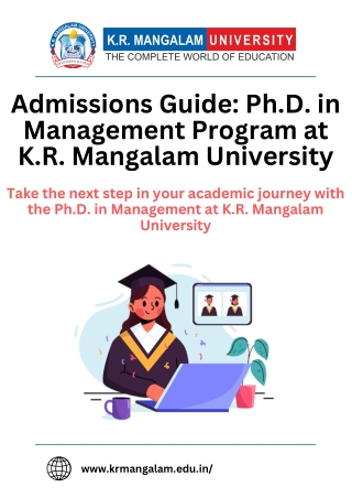 admissions guide ph d in management program