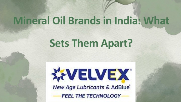 mineral oil brands in india what sets them apart