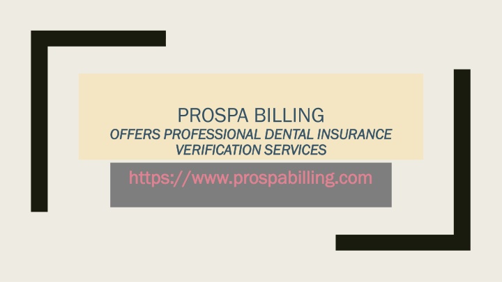 prospa billing offers professional dental