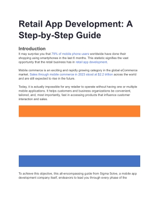 retail app development a step by step guide