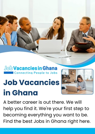 Job Vacancies in Kumasi – Job Vacancies in Ghana