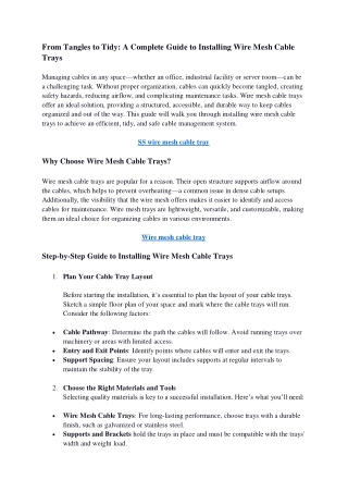 from tangles to tidy a complete guide