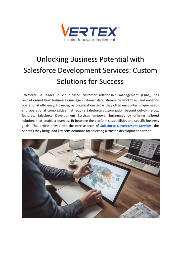 unlocking business potential with salesforce