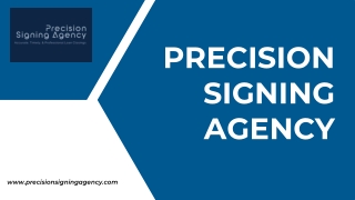 precision signing agency