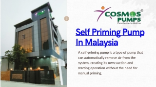 self priming pump in Malaysia- cosmos pumps