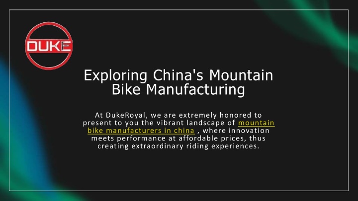 exploring china s mountain bike manufacturing