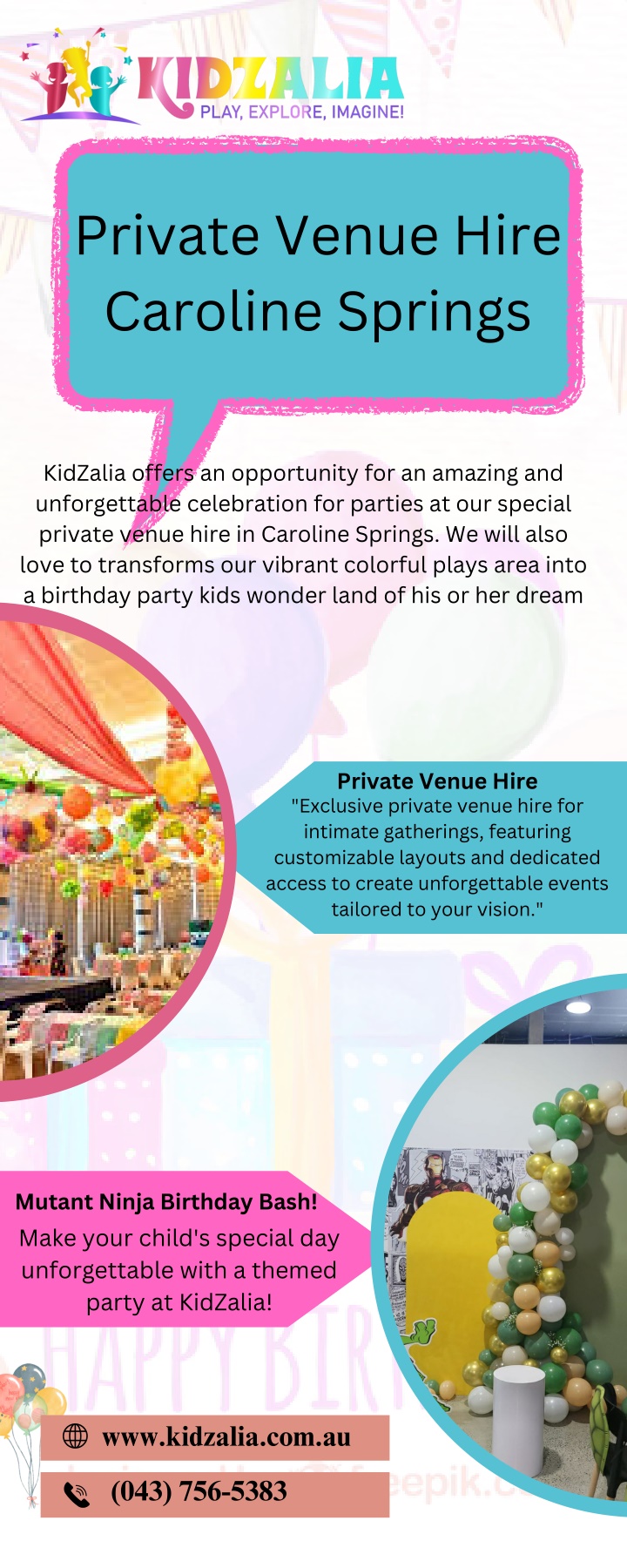 private venue hire caroline springs