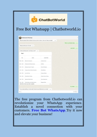 free bot whatsapp chatbotworld io