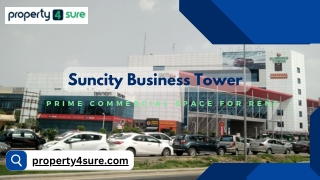 Prime Commercial Space for Rent in Suncity Business Tower, Golf Course Road