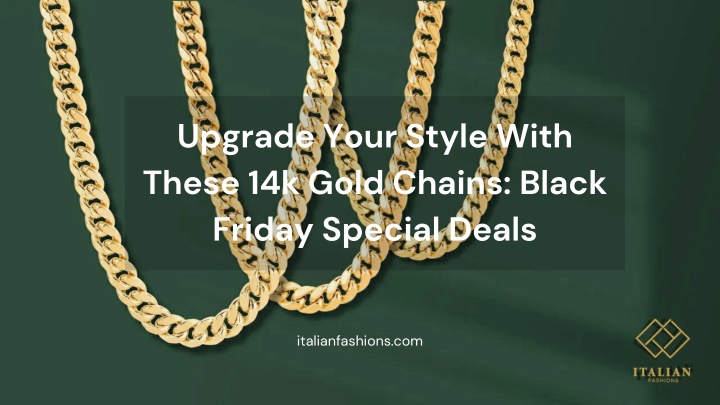 upgrade your style with these 14k gold chains