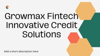growmax fintech innovative credit solutions