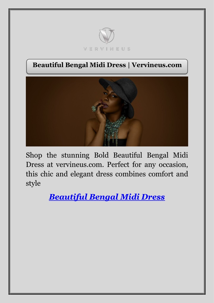 beautiful bengal midi dress vervineus com