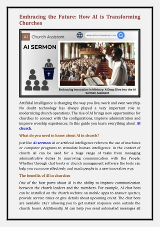 AI sermon