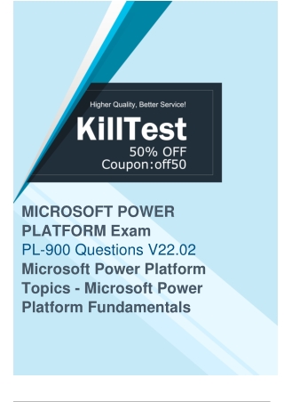 Master the Microsoft PL-900 Exam with the Latest PL-900 Exam Questions