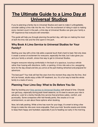 Luxuryorlandolimos_limo service to universal studios