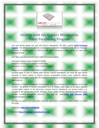 identify with the gracia s woodworks pallet