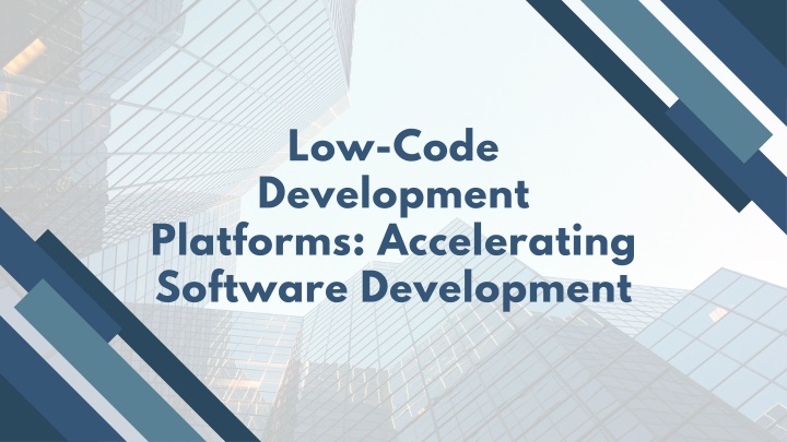 low code development platforms accelerating