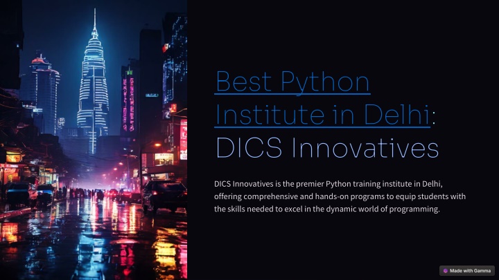 best python institute in delhi dics innovatives