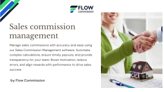 Streamlined Sales Commission Management for Accurate, Timely Payouts