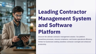 Leading Contractor Management System and Software Platform