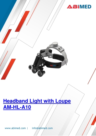 headband light with loupe am hl a10
