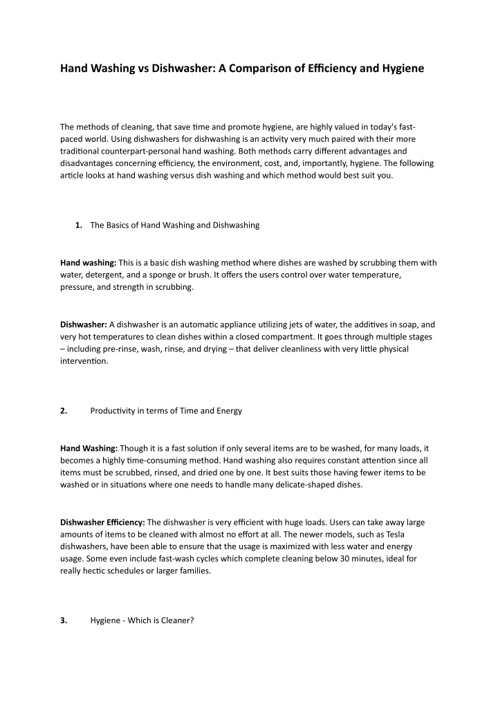 hand washing vs dishwasher a comparison