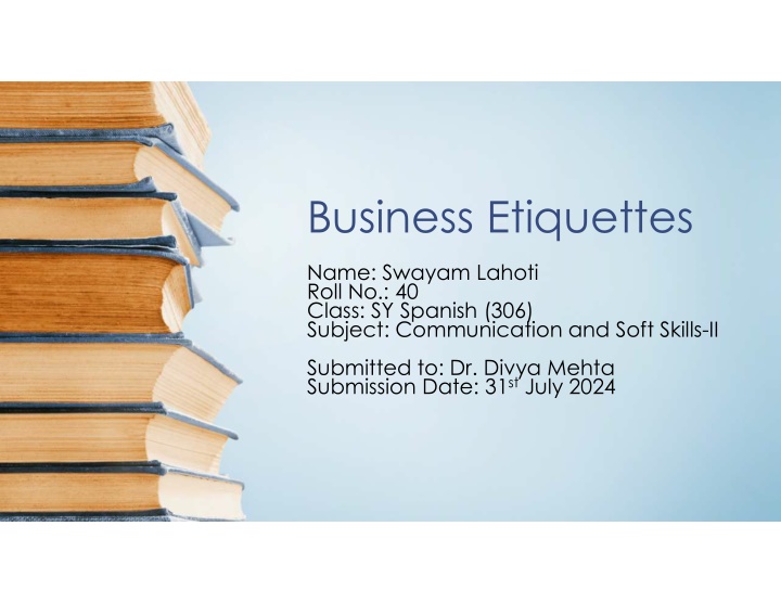 business etiquettes