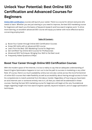 unlock your potential best online