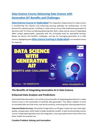 data science course advancing data science with