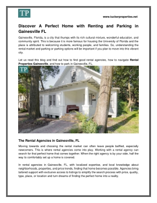 Secure and Affordable Parking in Gainesville, FL – Tucker Properties