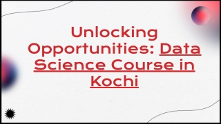 unlocking opportunities data science course
