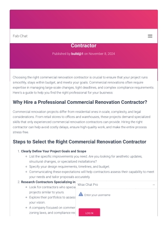How to Choose the Right Commercial Renovation Contractor