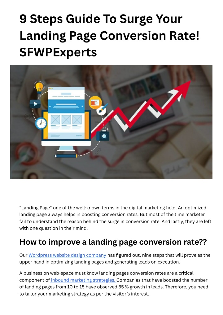 9 steps guide to surge your landing page