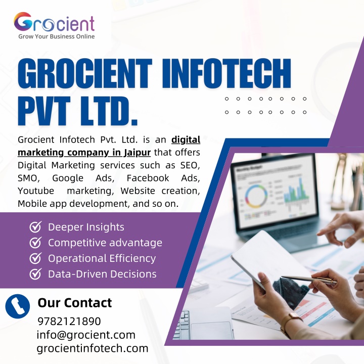 grocient infotech pvt ltd is an digital marketing