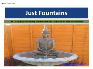 The Tranquility and Beauty of Buddha Water Fountains for Home and Garden