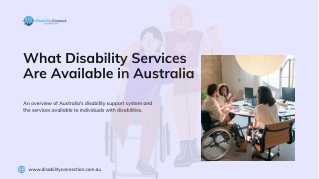 what disability services are available