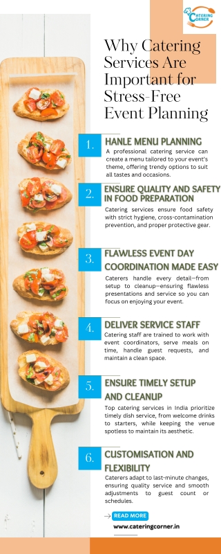 Why Catering Services Are Important for Stress-Free Event Planning