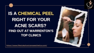 Is a Chemical Peel Right for Your Acne Scars  - Lifestyle's MedSpa