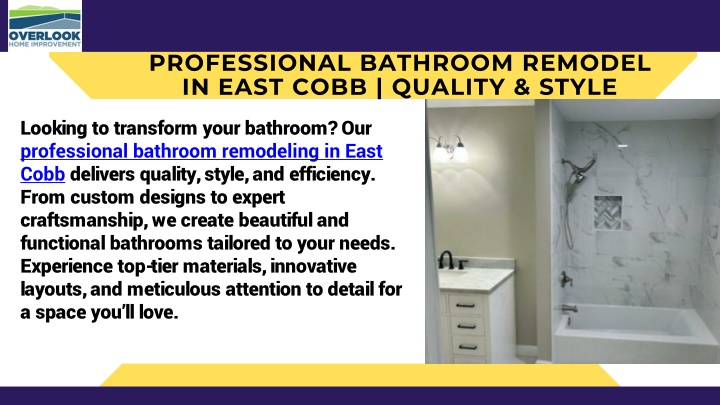 professional bathroom remodel in east cobb