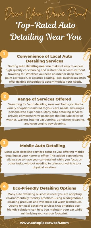 Drive Clean, Drive Proud – Top-Rated Auto Detailing Near You.