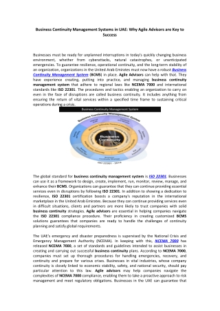 business continuity management systems
