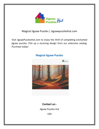 Magical Jigsaw Puzzles  Jigsawpuzzleshut