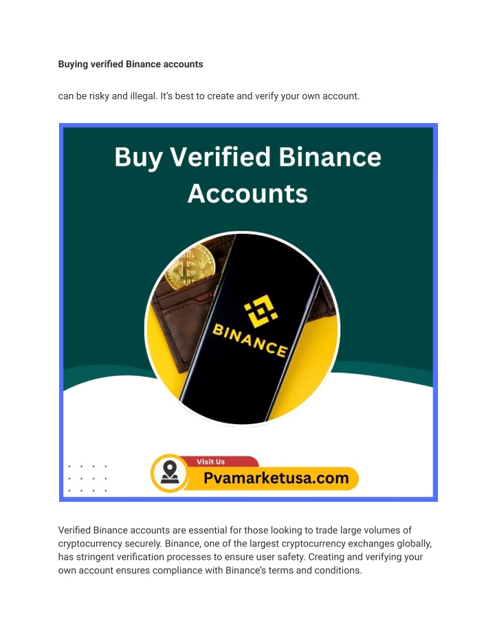 buying verified binance accounts