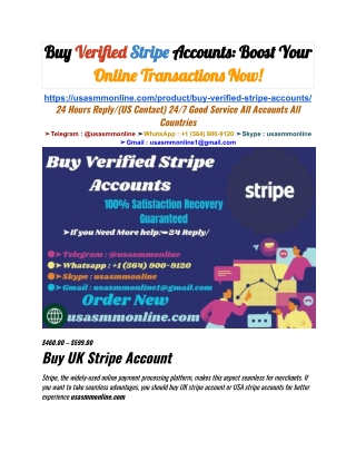 Buy Verified Stripe Accounts_ Boost Your Online Transactions Now