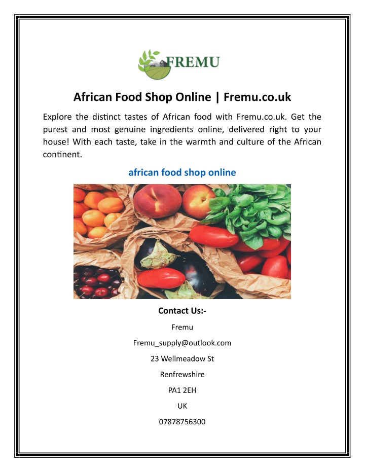 african food shop online fremu co uk