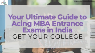 Your Ultimate Guide to Acing MBA Entrance Exams in India