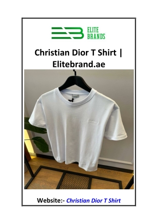 Christian Dior T Shirt  Elitebrand.ae