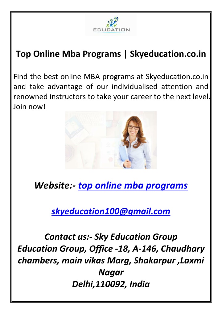 top online mba programs skyeducation co in