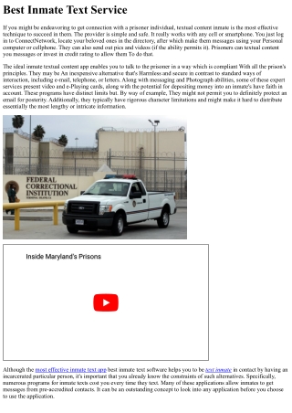 best inmate text service